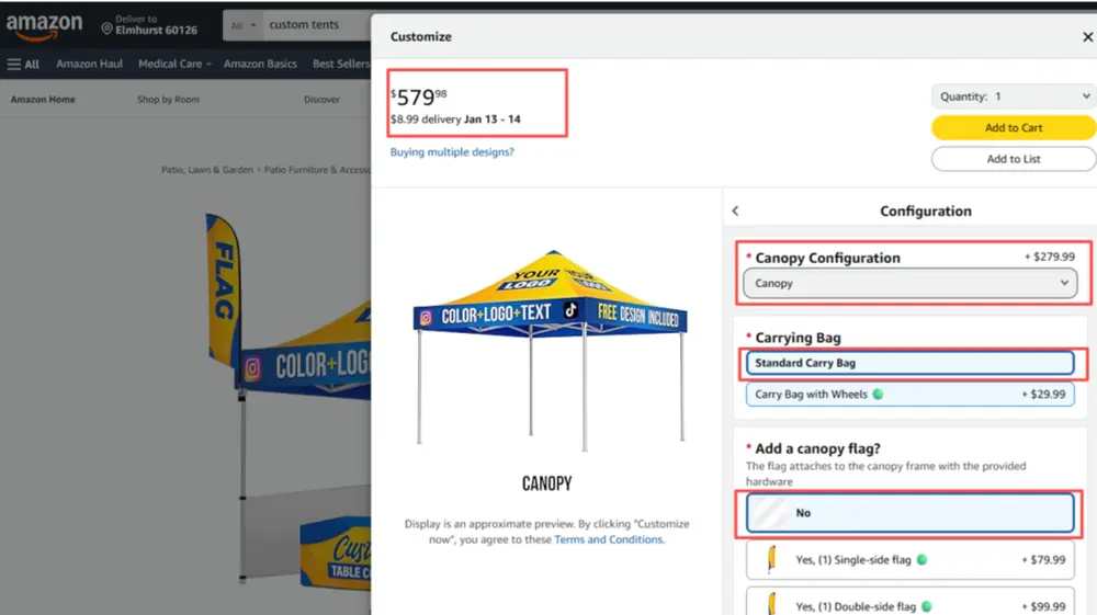 Comparación para clientes de Amazon