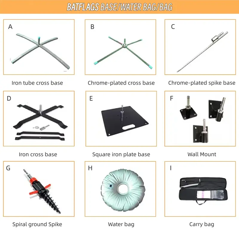 Estilos de base para banderas de pluma